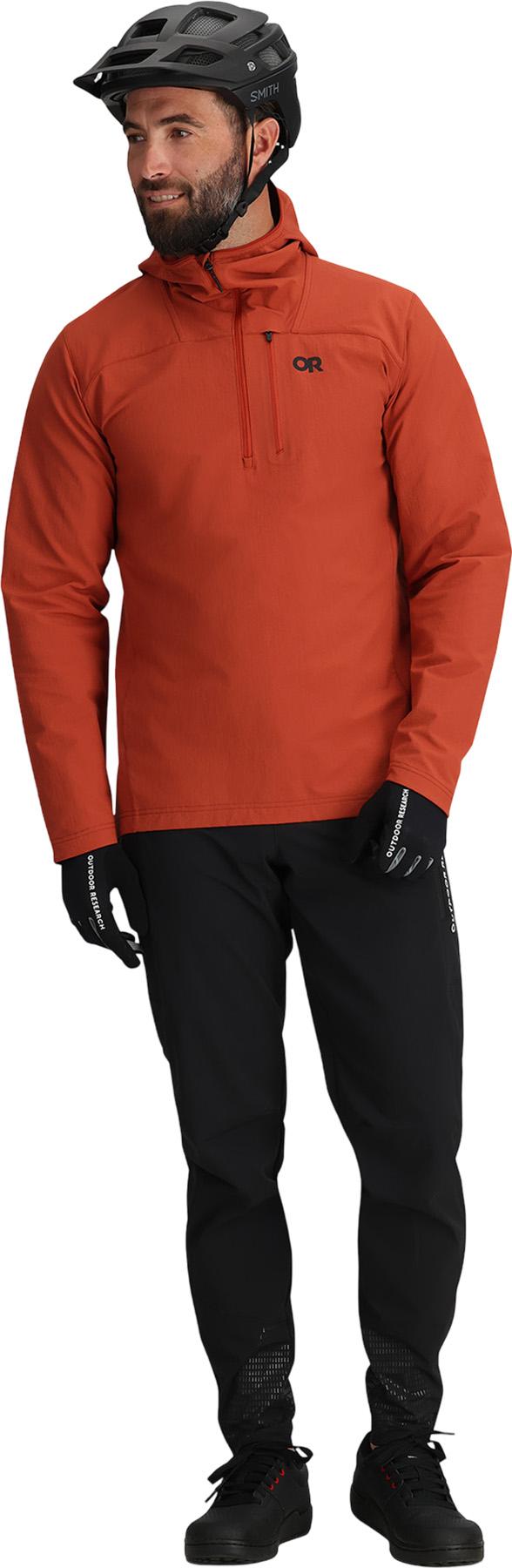 Product gallery image number 3 for product Freewheel Soft Shell Half Zip MTB Hoodie - Men's