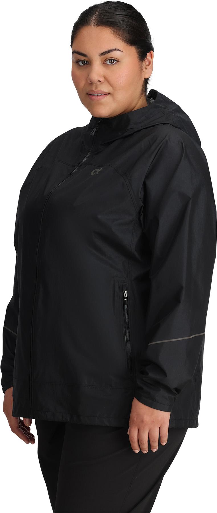 Product gallery image number 4 for product Helium Plus Size Rain Jacket - Women's