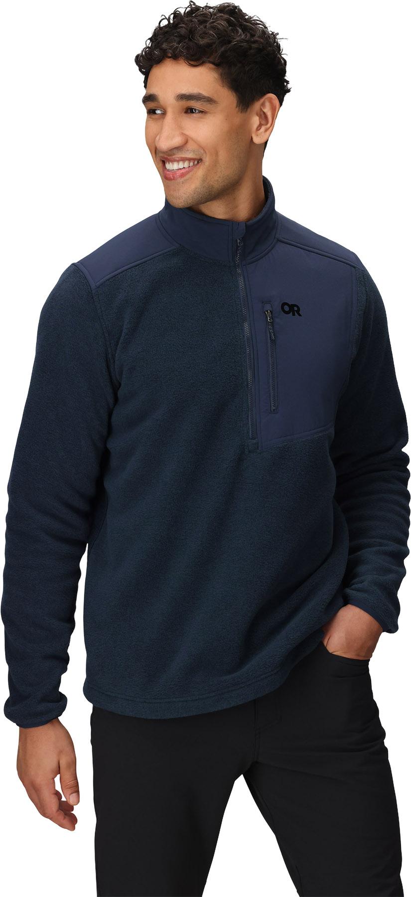 Product gallery image number 3 for product Manteau à demi-glissière Polartec 200 - Homme