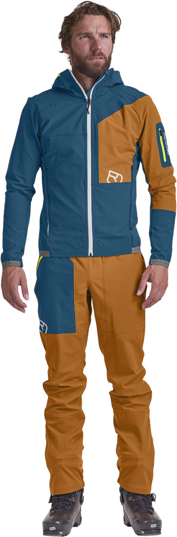 Product gallery image number 3 for product Manteau à capuchon coquille souple Berrino - Homme