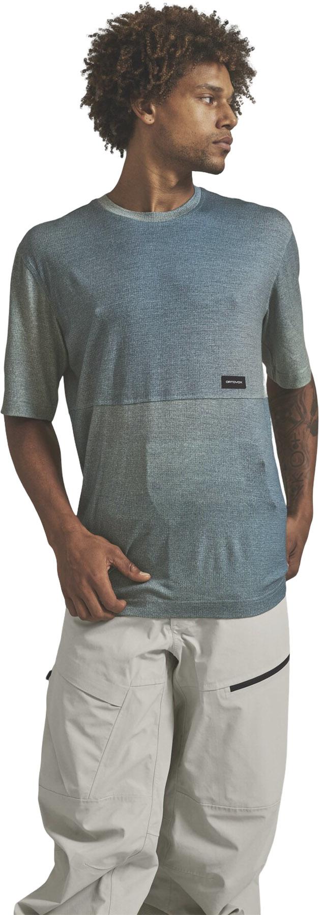 Product gallery image number 3 for product 185 Merino Patch Printed T-Shirt - Men's