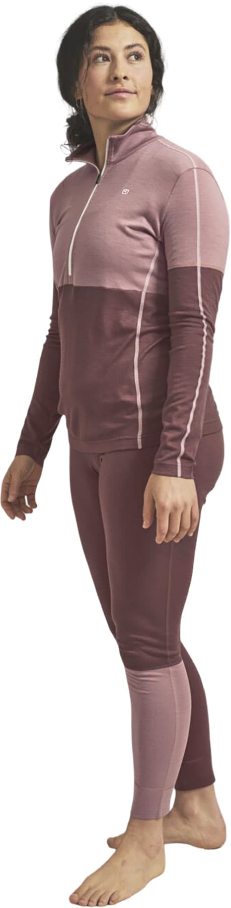 Product gallery image number 3 for product 185 Rock'N'Wool Zip Neck Base Layer Top - Women's