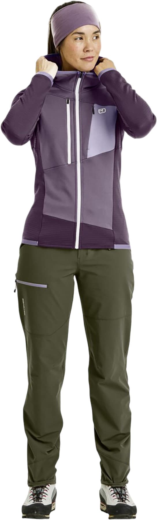 Numéro de l'image de la galerie de produits 6 pour le produit Chandail à capuchon Fleece Grid - Femme