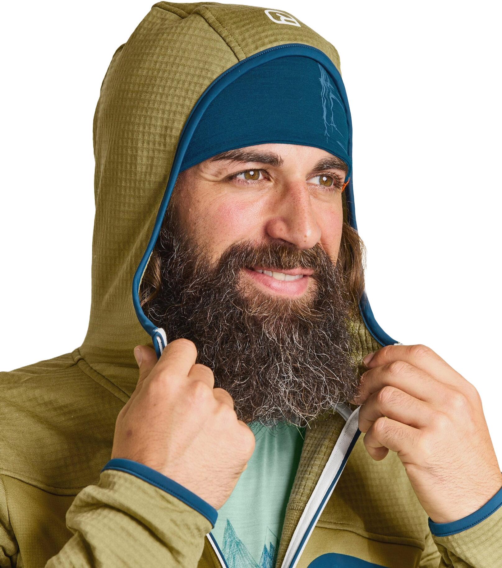 Product gallery image number 7 for product Chandail à capuchon Fleece Grid - Homme