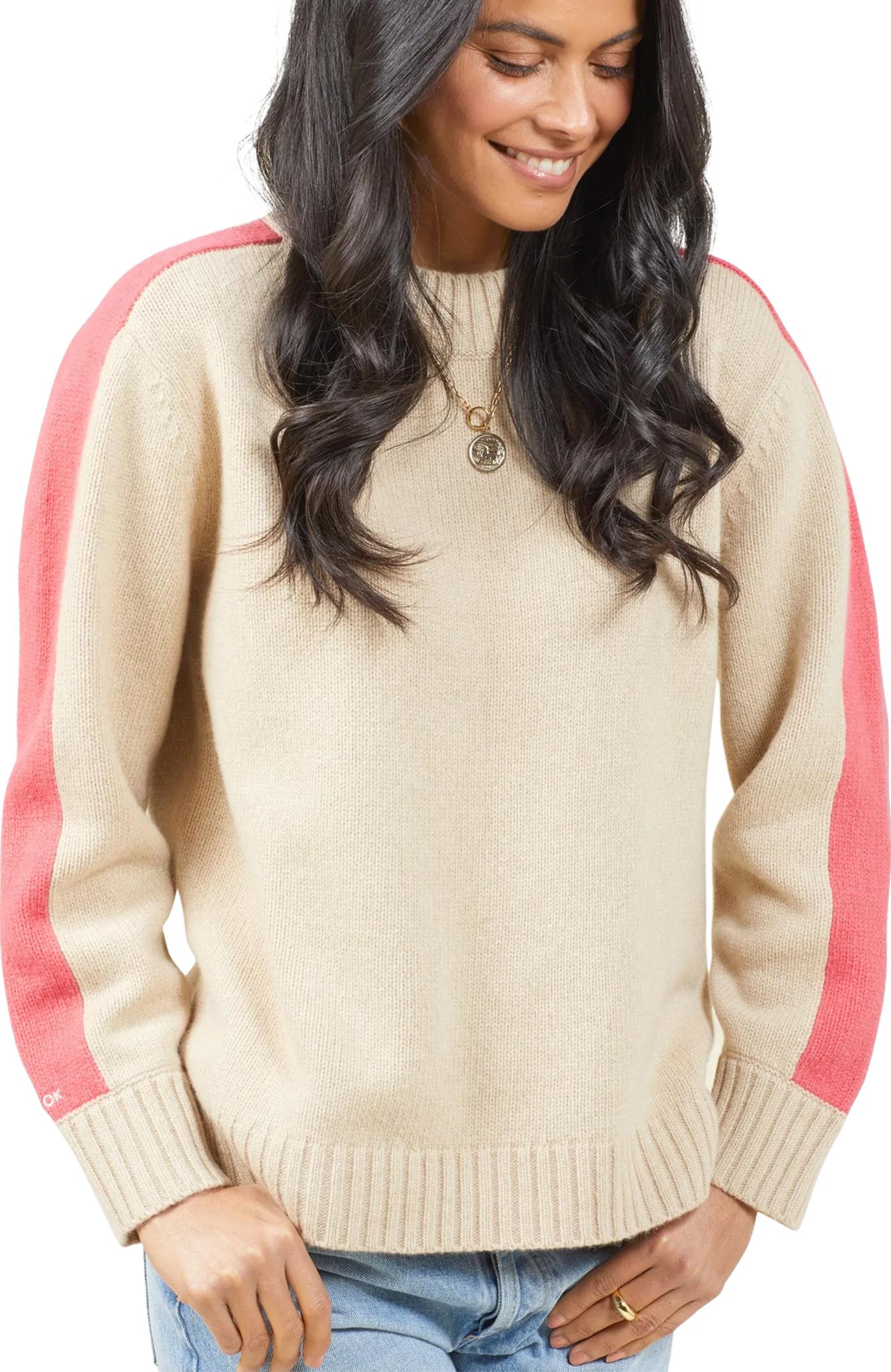 Product gallery image number 1 for product Archer Cashmere Crew Neck Stripe Sweater - Women's