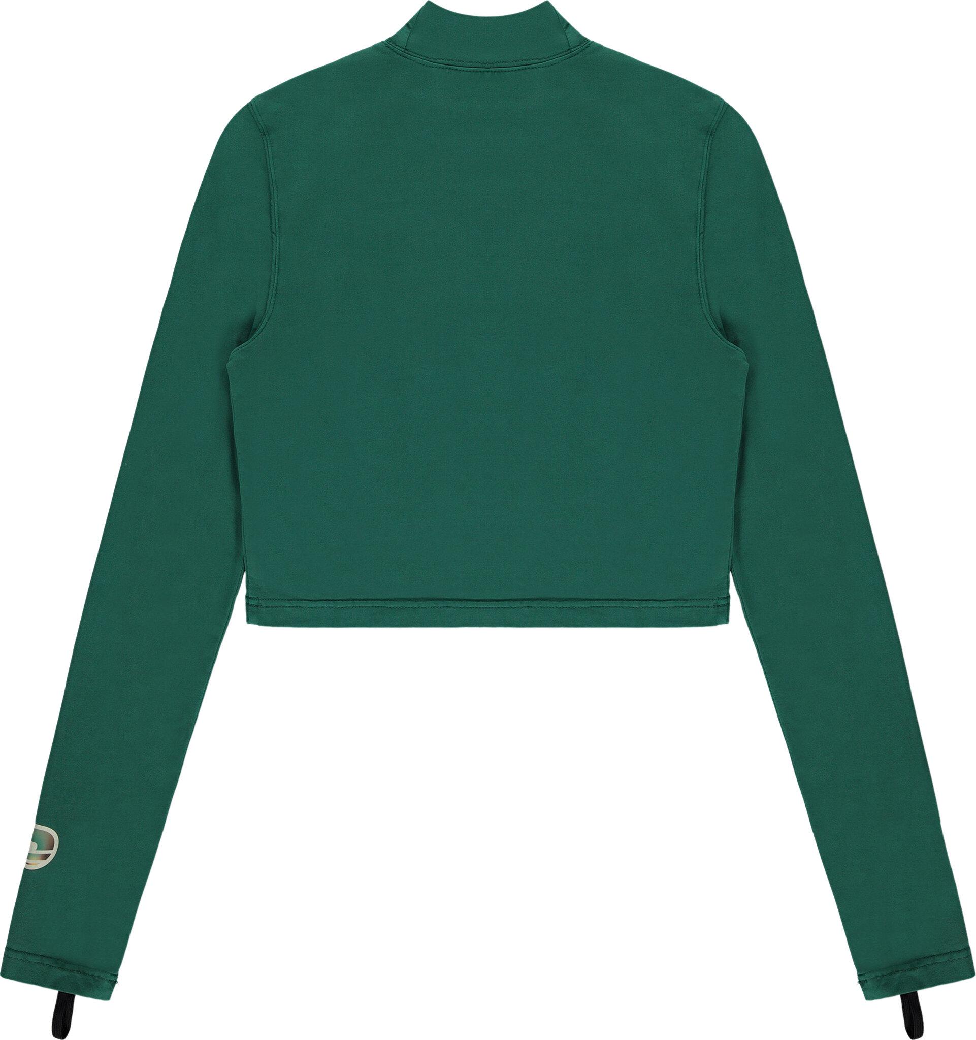 Product gallery image number 2 for product Tiger Mock Neck Cropped Top - Women's