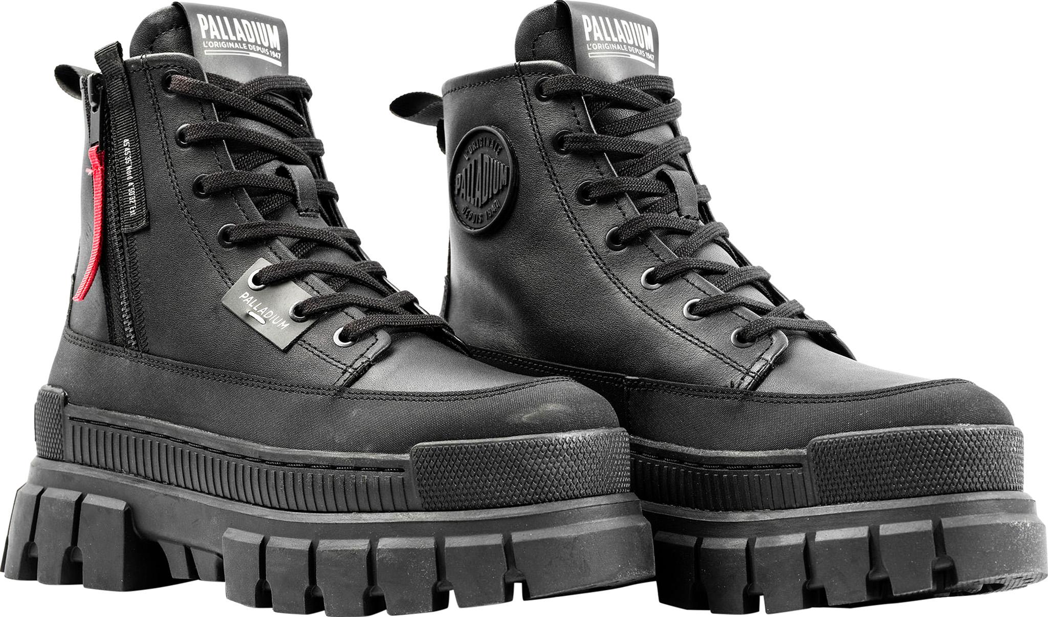 Product gallery image number 5 for product Revolt Zip Leather Boots - Women's