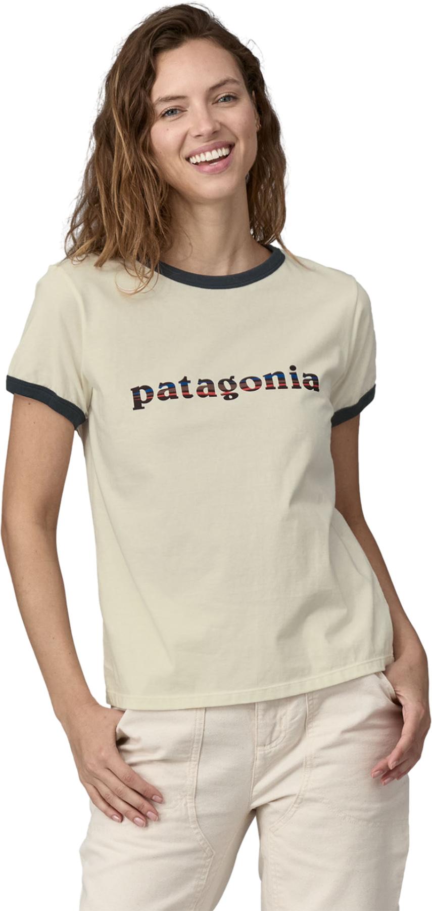 Product gallery image number 3 for product 73 Text Logo Organic Ringer T-Shirt - Women's