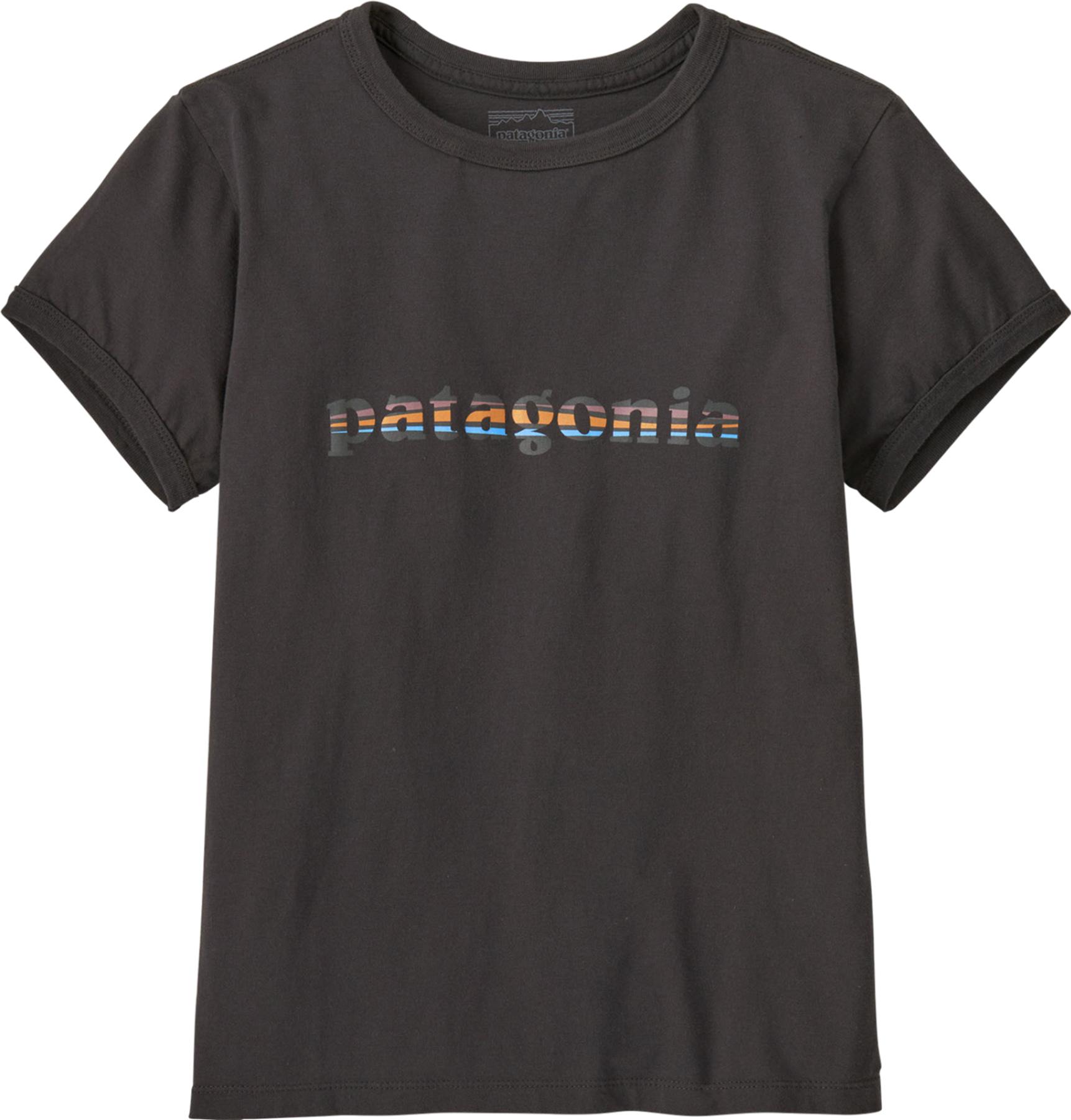 Product gallery image number 1 for product 73 Text Logo Organic Ringer T-Shirt - Women's