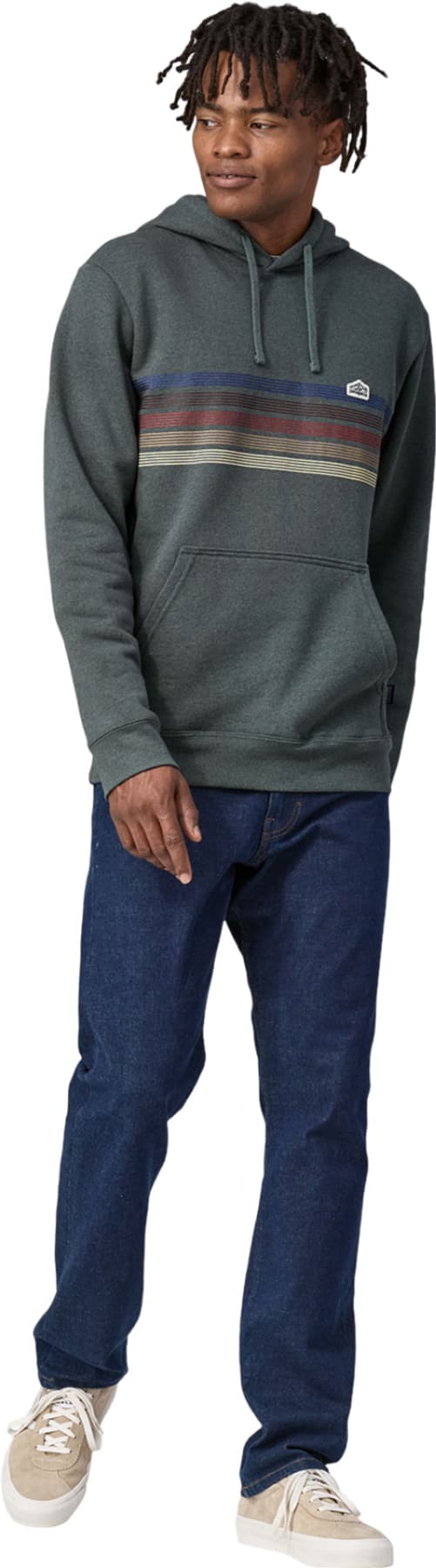 Product gallery image number 4 for product Line Logo Ridge Stripe Uprisal Hoody - Unisex