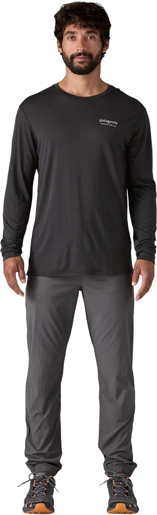 Product gallery image number 3 for product Long Sleeve Cap Cool Merino Blend Graphic Shirt - Men's