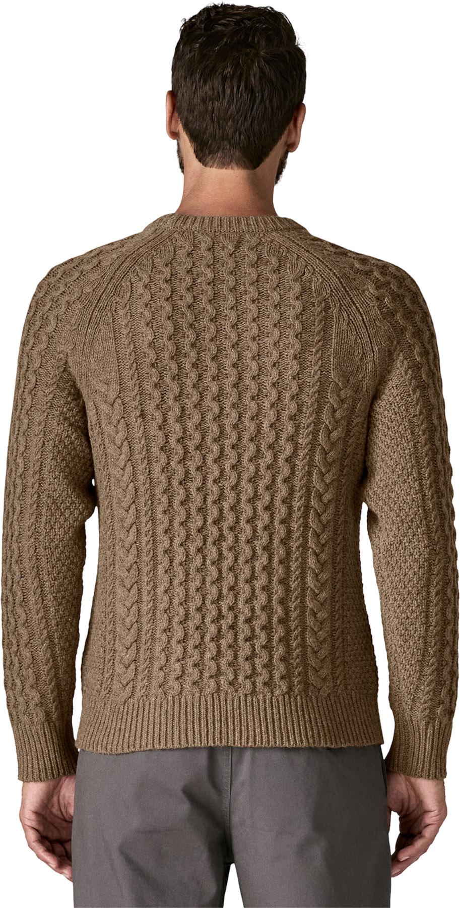 Product gallery image number 2 for product Recycled Wool-Blend Cable-Knit Crewneck Sweater - Unisex