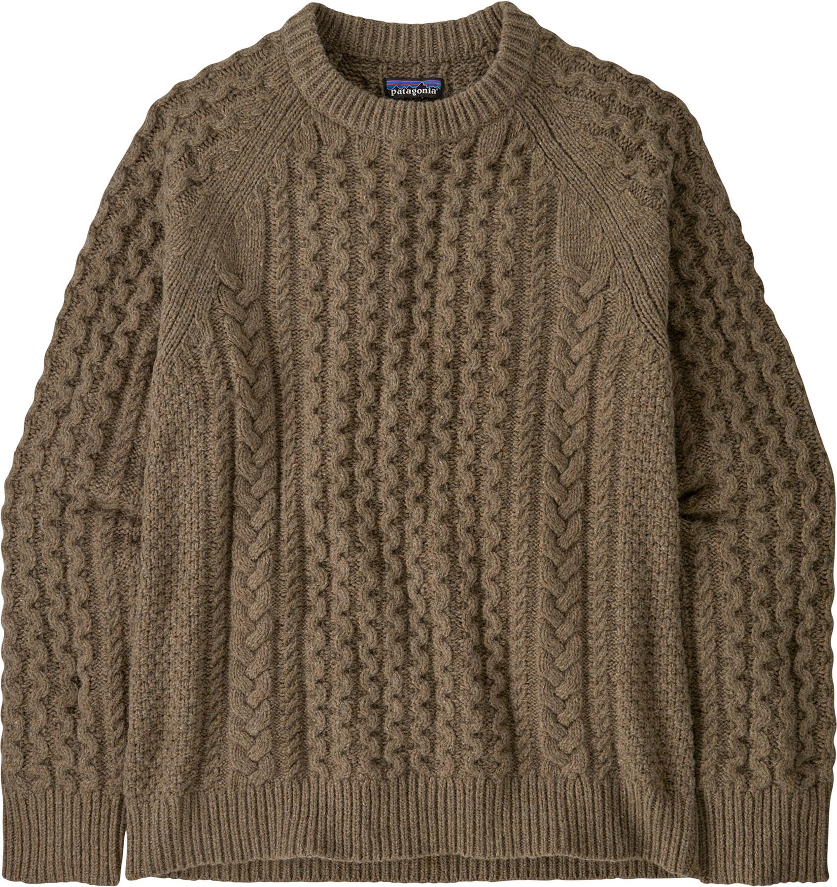 Product image for Recycled Wool-Blend Cable-Knit Crewneck Sweater - Unisex