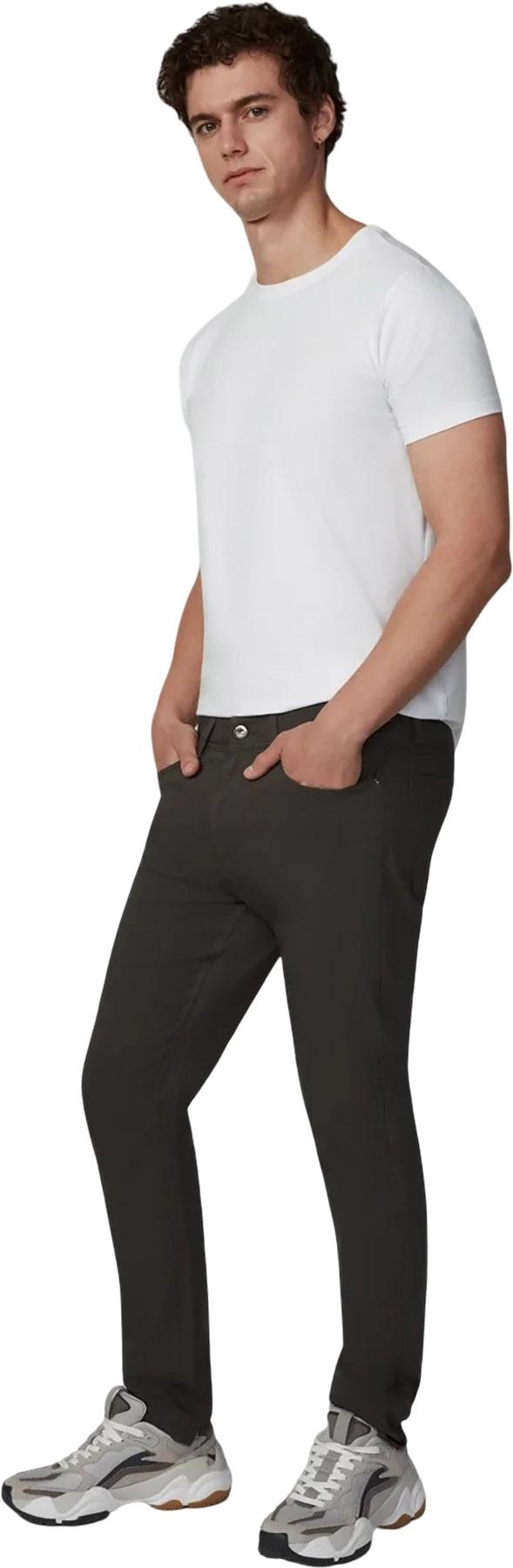 Numéro de l'image de la galerie de produits 3 pour le produit Pantalon décontracté à 5 poches avec cordon élastique - Homme