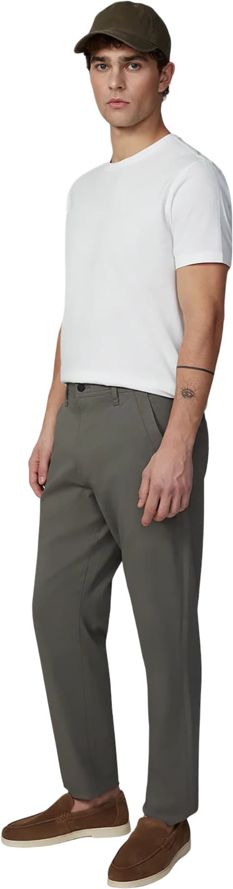 Numéro de l'image de la galerie de produits 3 pour le produit Pantalon chino ample à cordon élastique uni - Homme