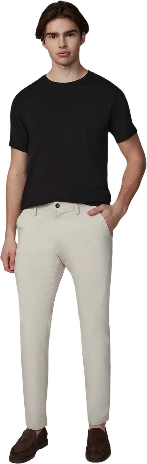 Image de produit pour Pantalon chino mélangé texturé à cordon élastique - Homme