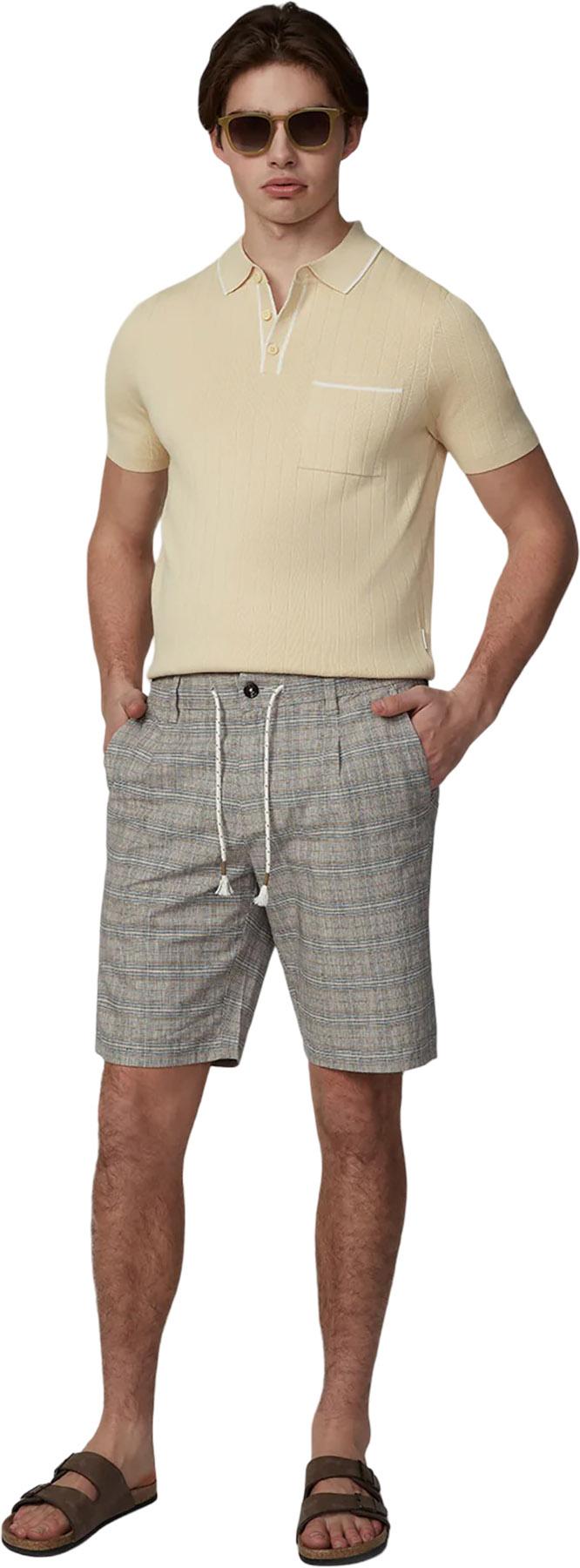 Product gallery image number 3 for product Pleated Drawstring Chino Shorts - Men's