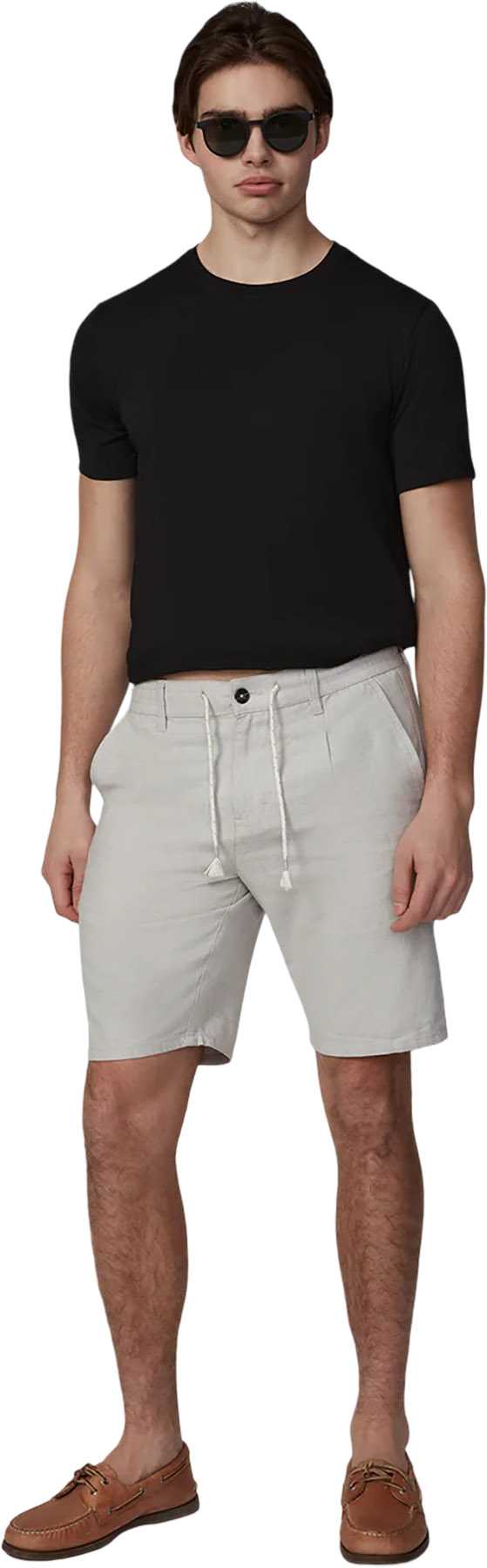 Image de produit pour Short chino plissé à cordon de serrage - Homme