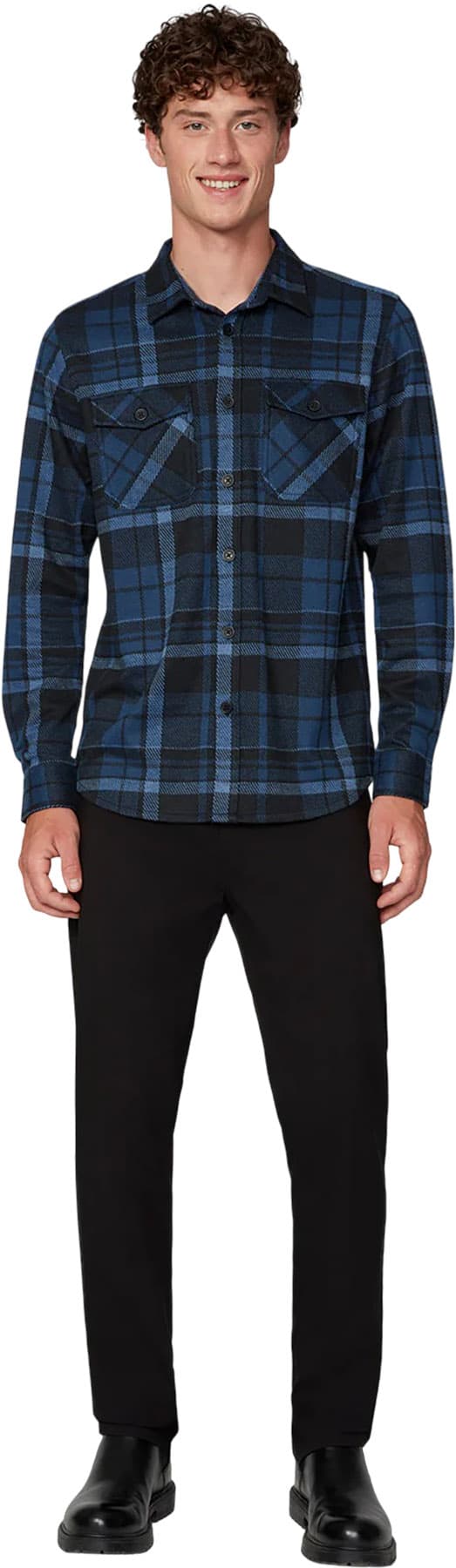 Numéro de l'image de la galerie de produits 4 pour le produit Chemise en flanelle tricot à manches longues - Homme