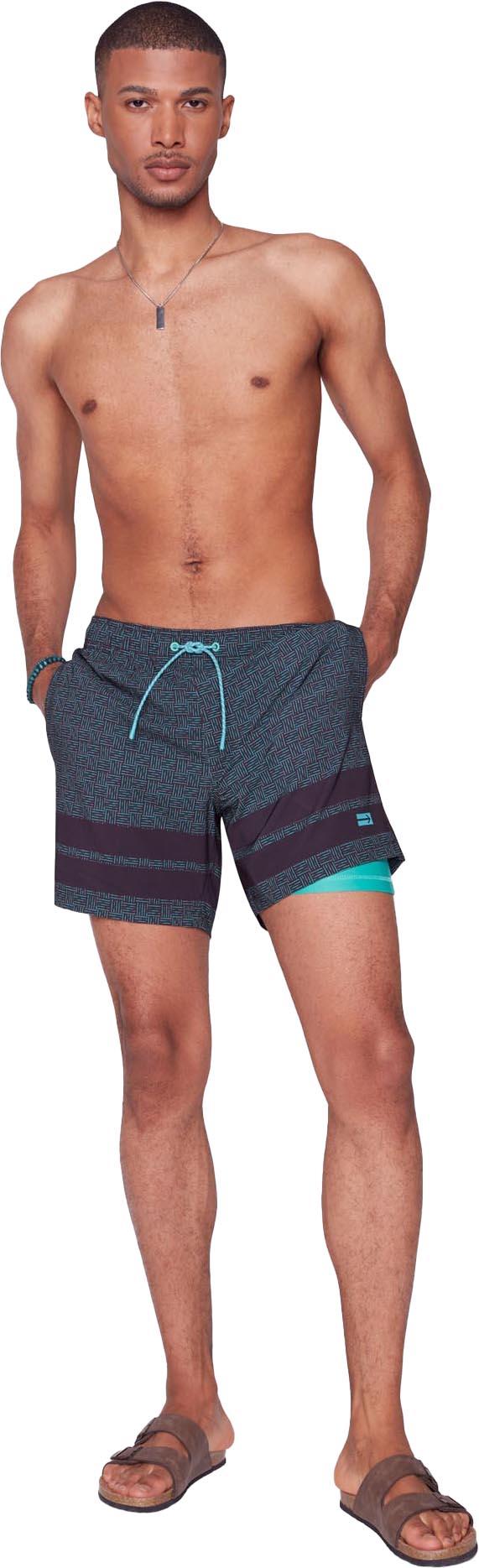 Product gallery image number 3 for product Swim Shorts with Compression Liner - Men's