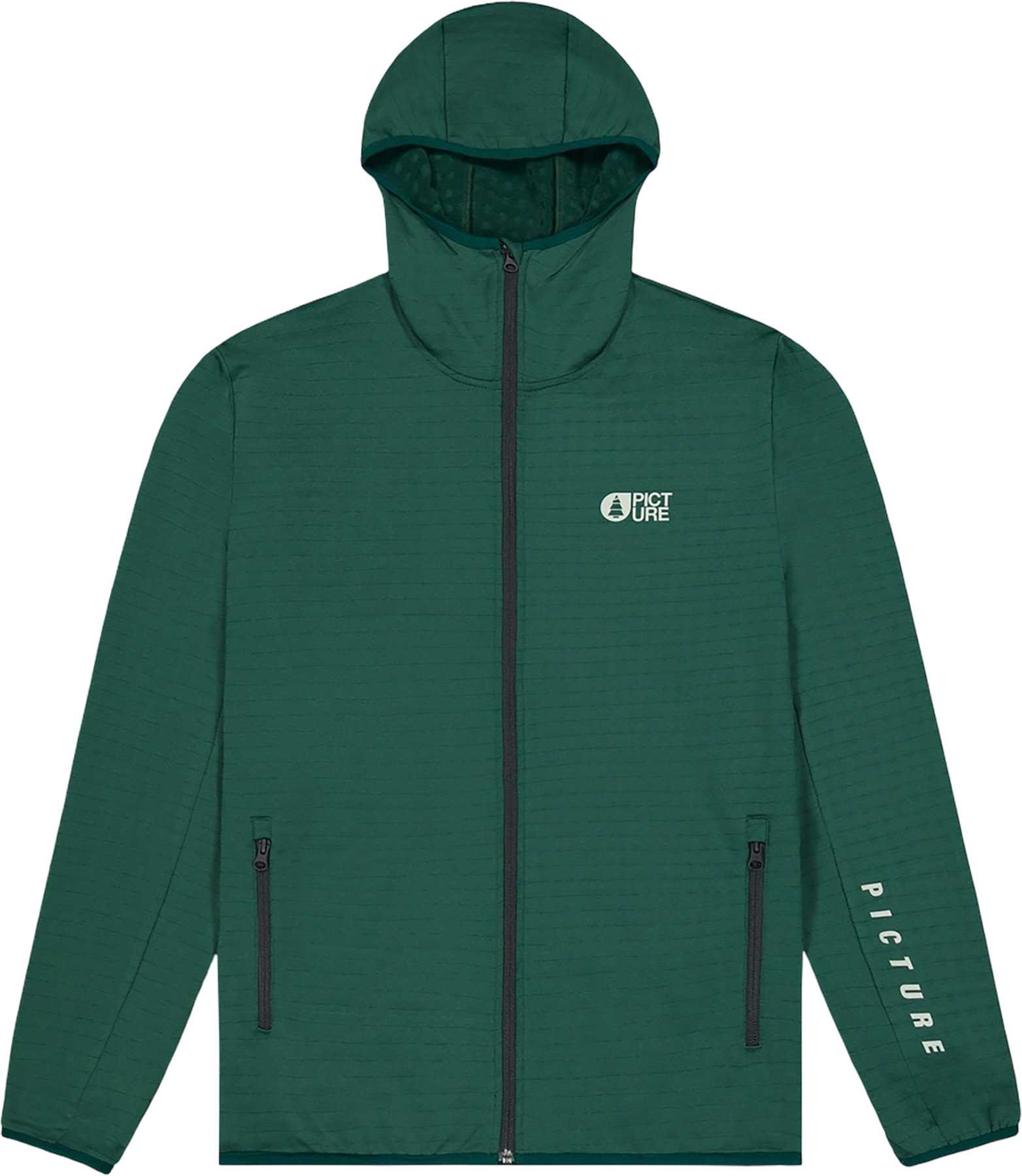 Image de produit pour Manteau en molleton à glissière pleine longueur Bake Grid - Homme