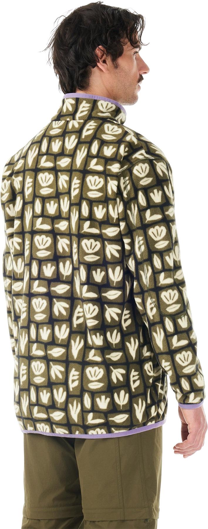 Product gallery image number 3 for product Inaria 1/4 Zip Printed Fleece Jacket - Men's