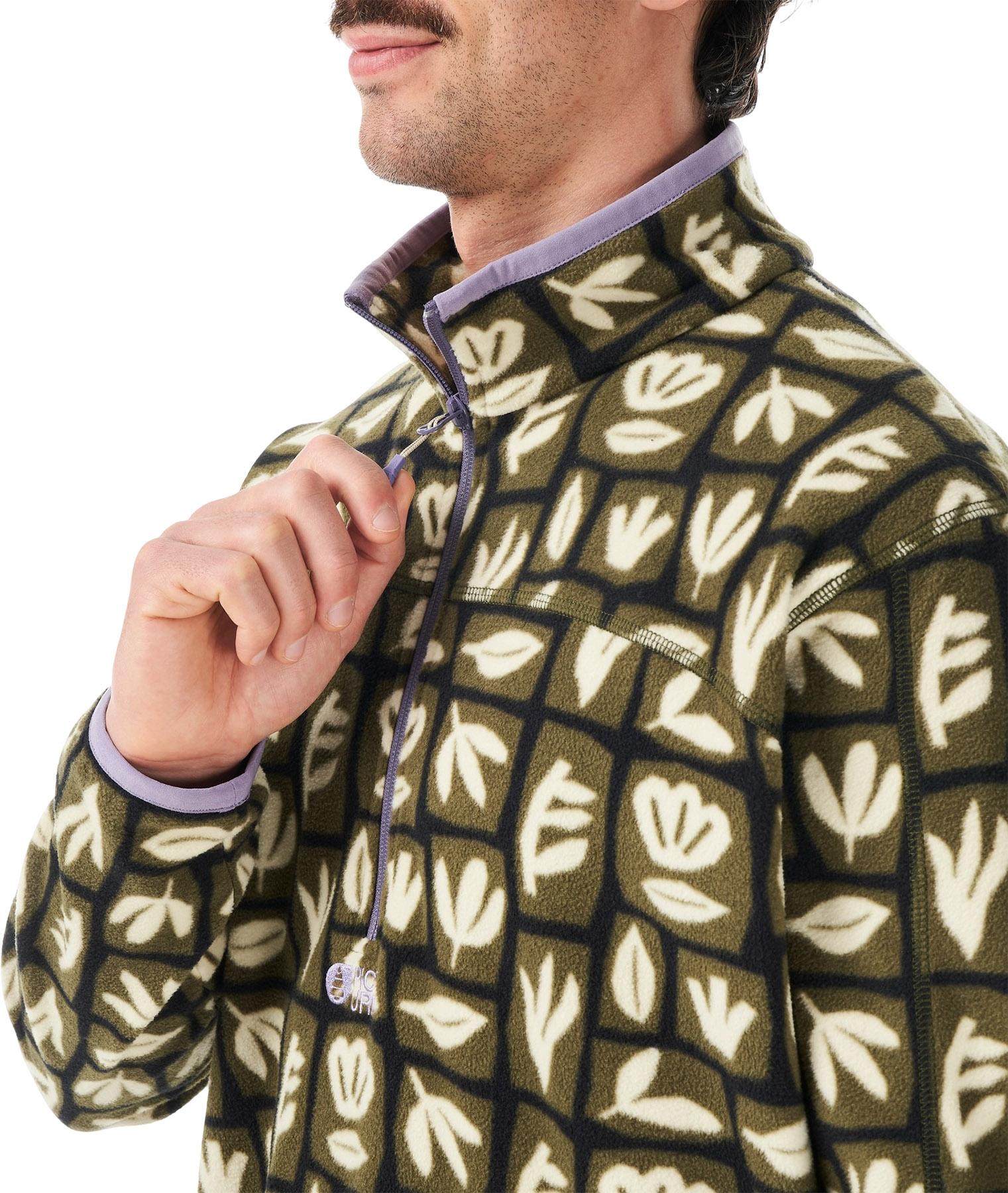 Product gallery image number 4 for product Inaria 1/4 Zip Printed Fleece Jacket - Men's