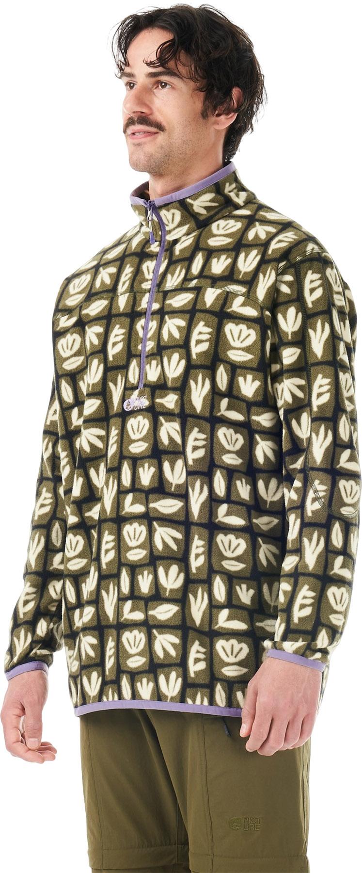 Product gallery image number 5 for product Inaria 1/4 Zip Printed Fleece Jacket - Men's