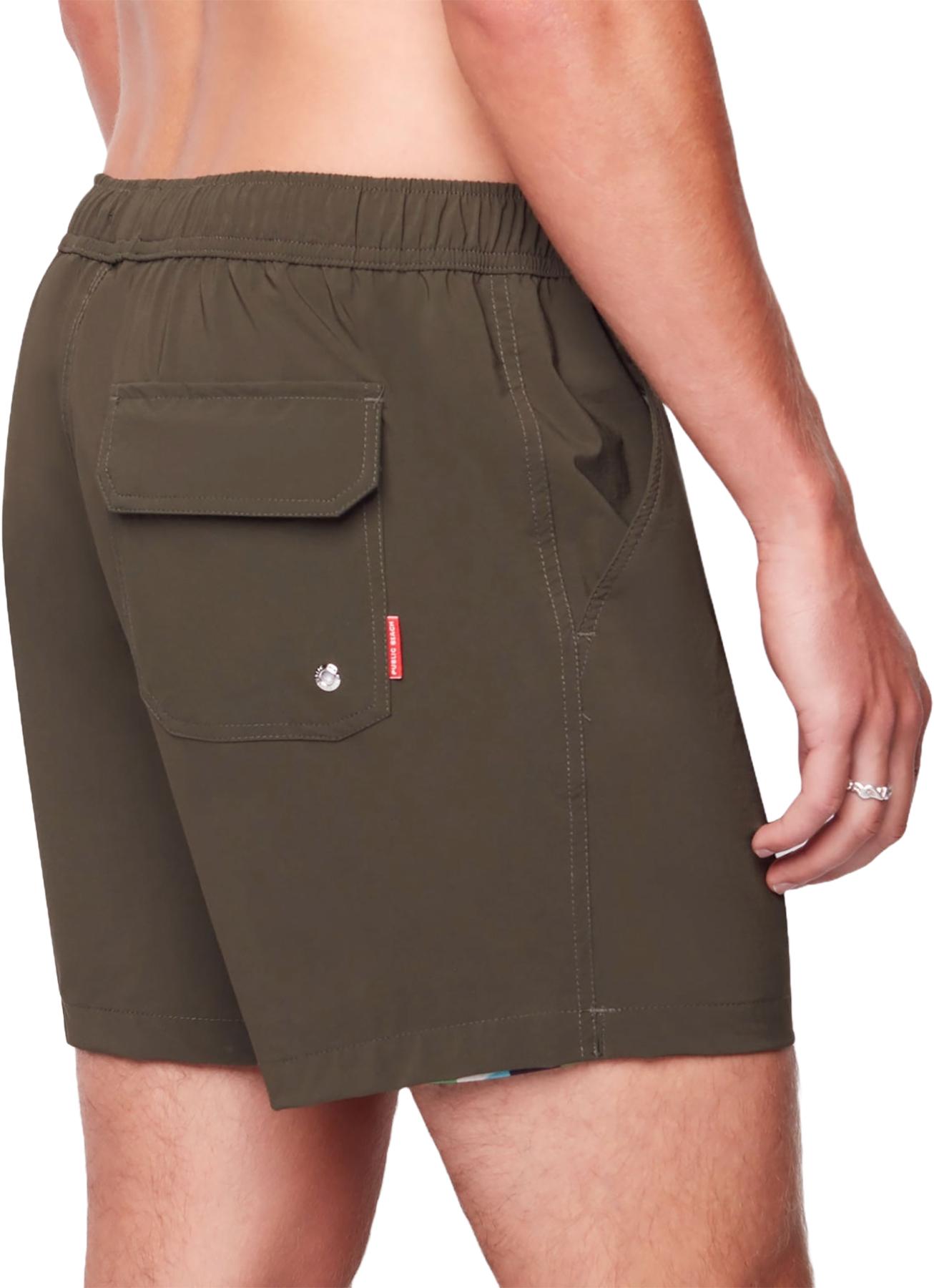 Product gallery image number 4 for product Tulum Full Elastic Waistband Swim Short with Compression Liner - Men's