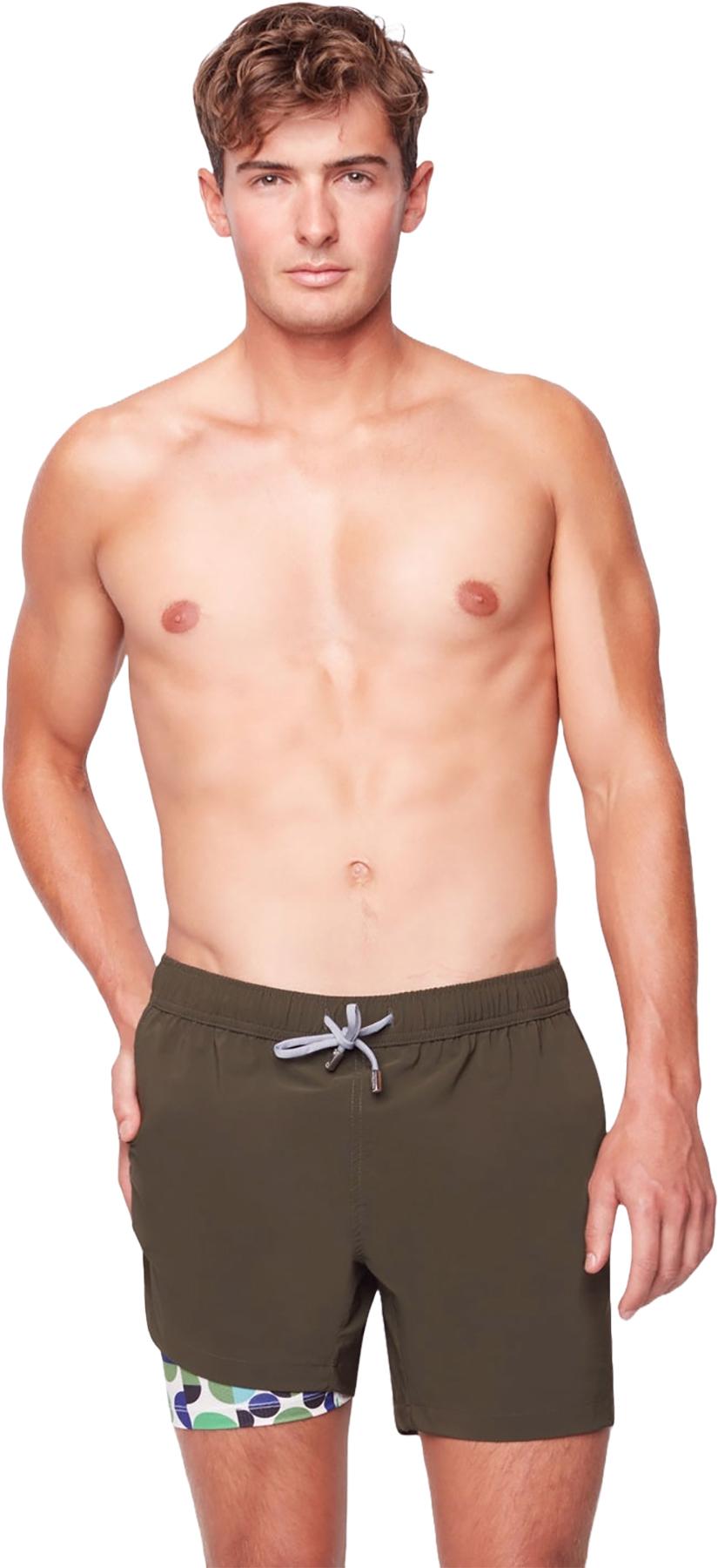 Product gallery image number 5 for product Tulum Full Elastic Waistband Swim Short with Compression Liner - Men's