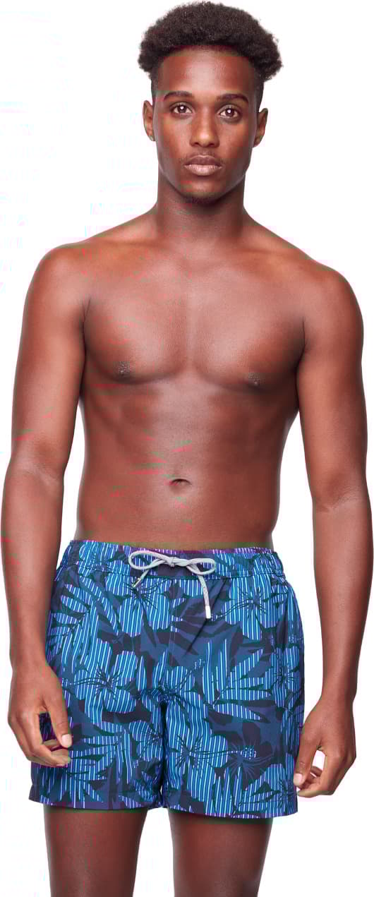Product gallery image number 1 for product Tropical Stripes Swim Shorts - Men's