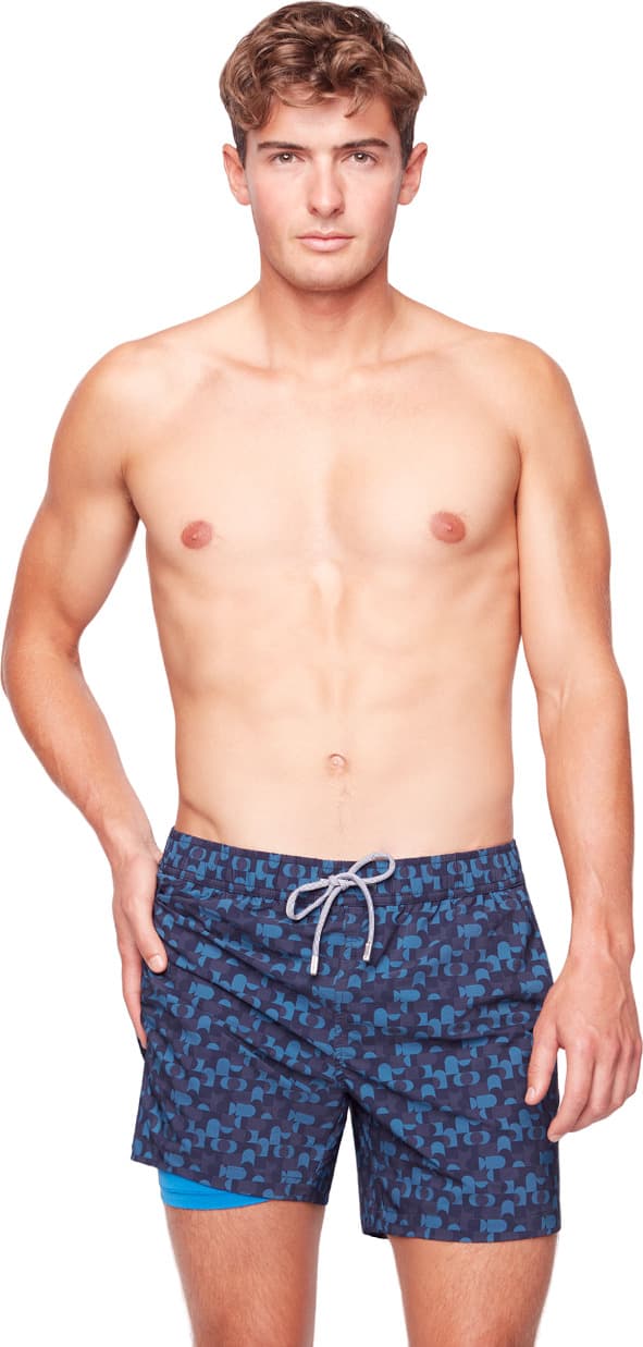 Product gallery image number 3 for product Circled Illusion Swim Shorts - Men's