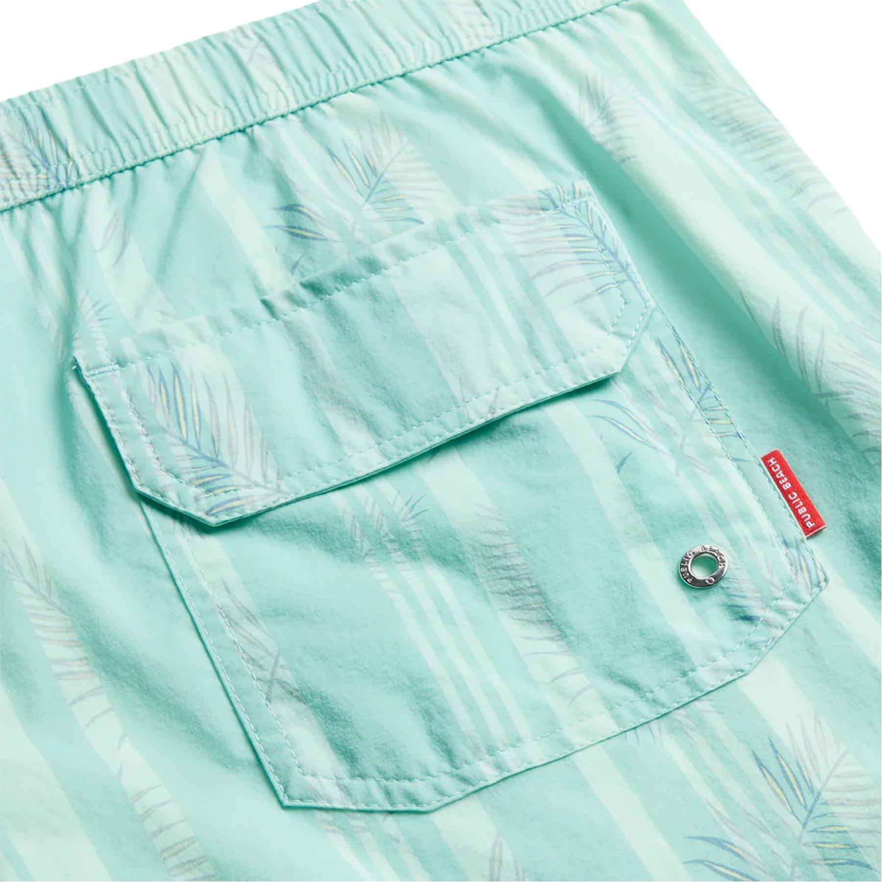 Product gallery image number 3 for product Tropic Stripe Keep It Tight Classic Swim Shorts with Compression Liner 6" - Men's