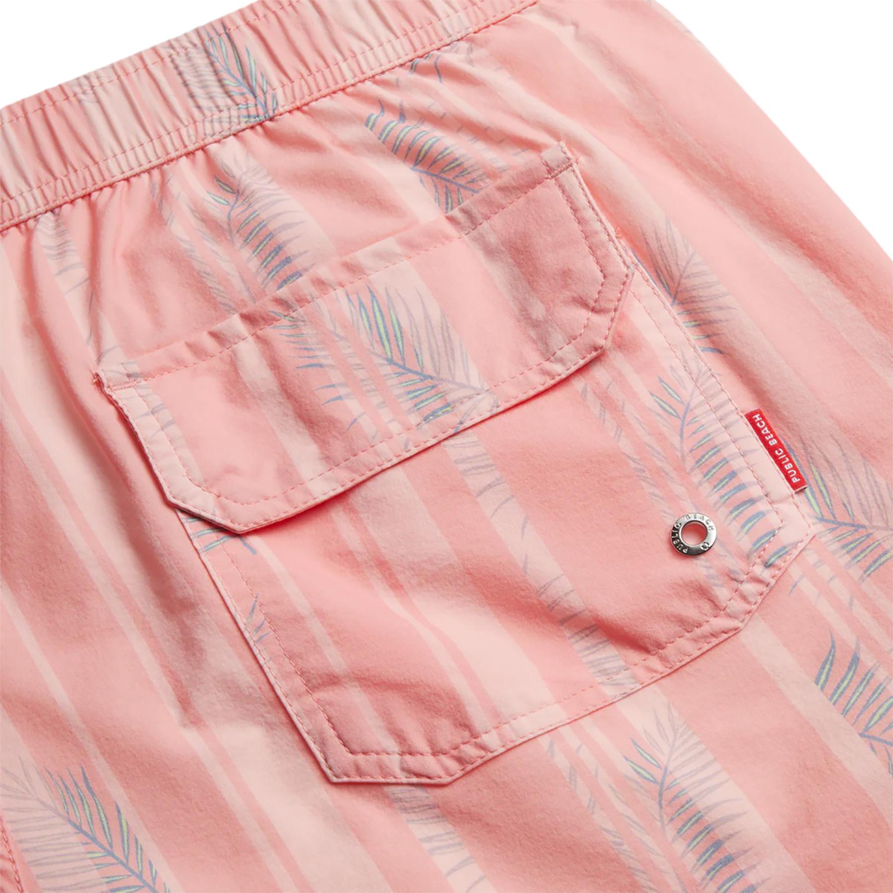 Numéro de l'image de la galerie de produits 3 pour le produit Short de bain classique avec doublure de compression Tropic Stripe Keep It Tight 6" - Homme