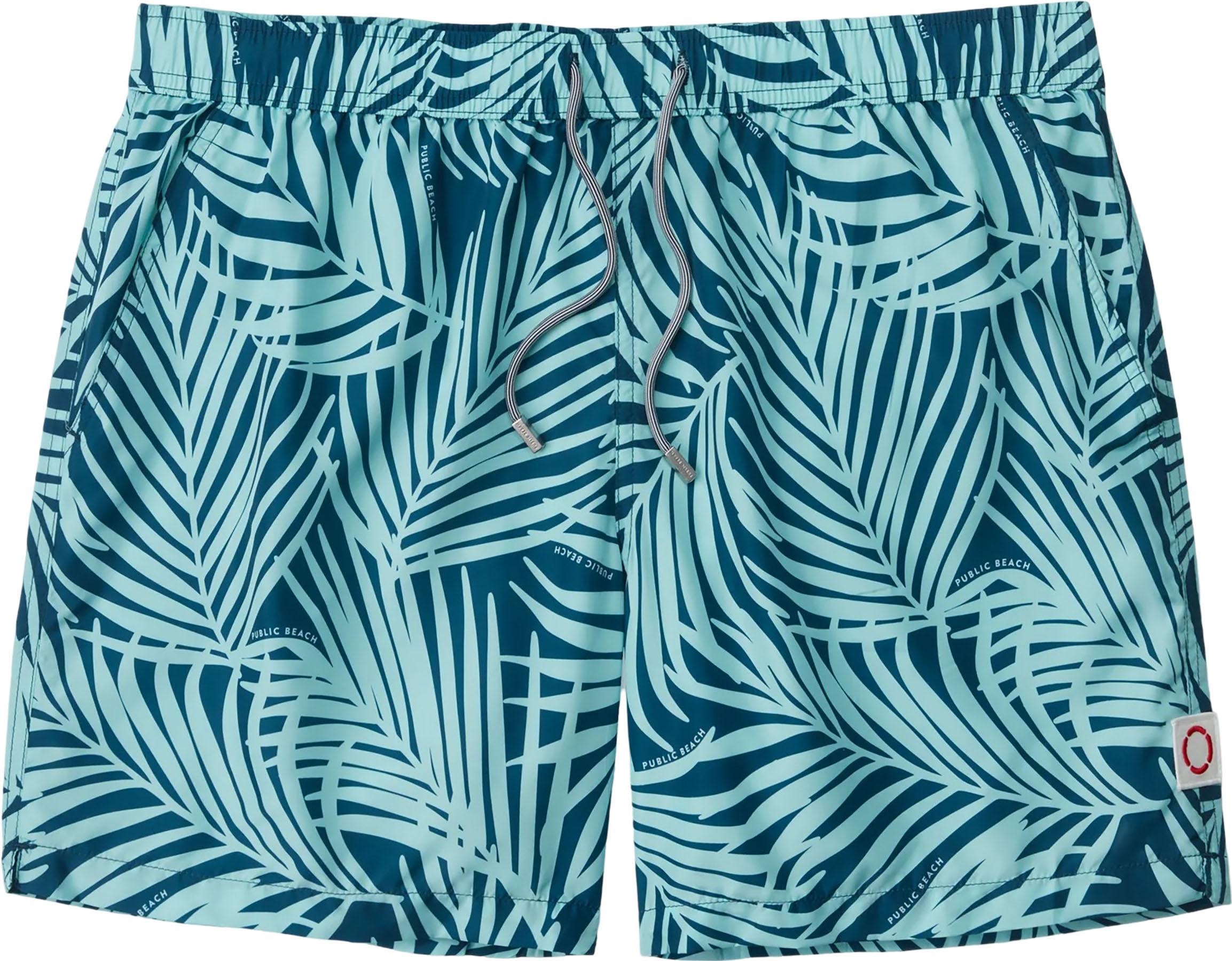 Product image for Leafy Oasis Swim Shorts with Mesh Brief 6.5" - Men's 