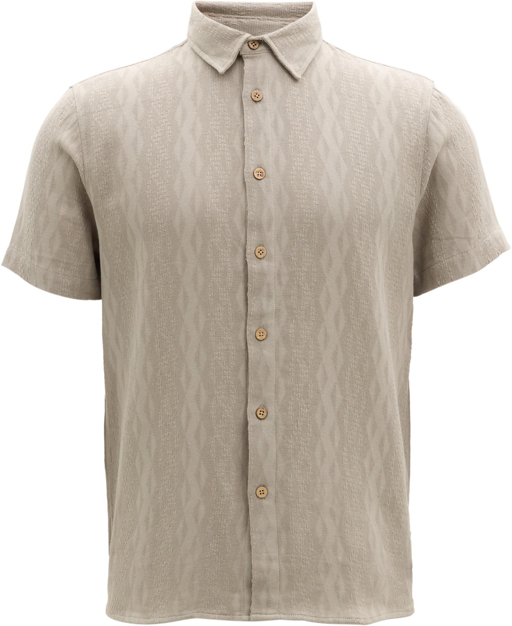 Product image for Short Sleeve Knit Textured Button Up Shirt - Men's