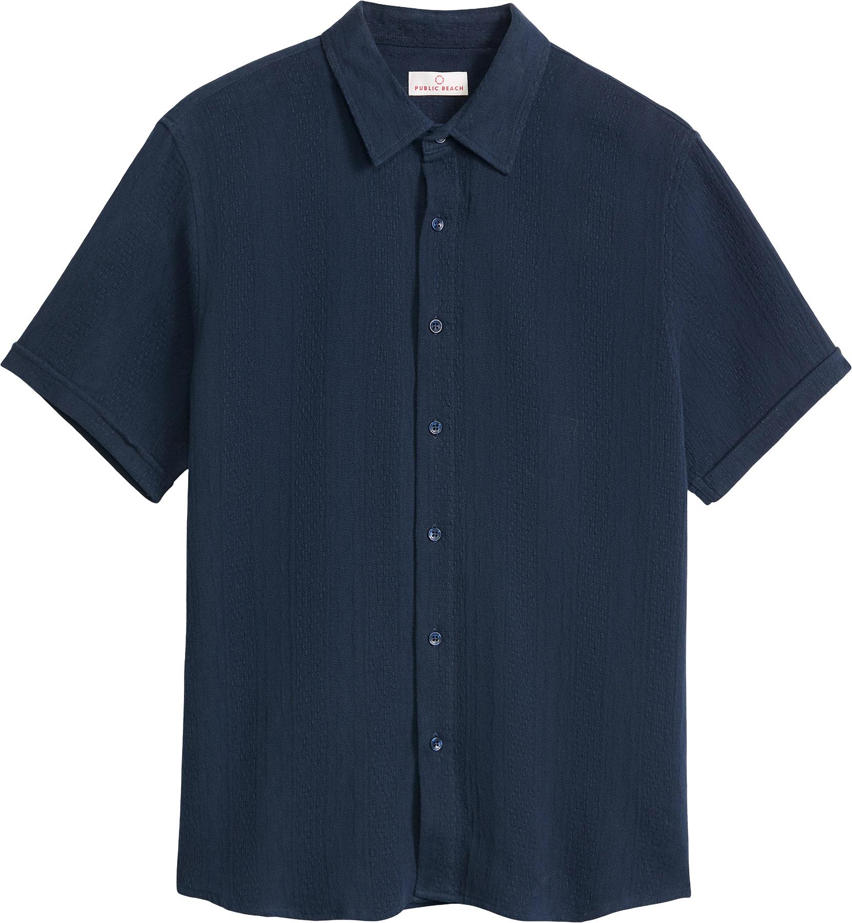 Product image for Chemise à manches courtes en tricot texturé - Homme