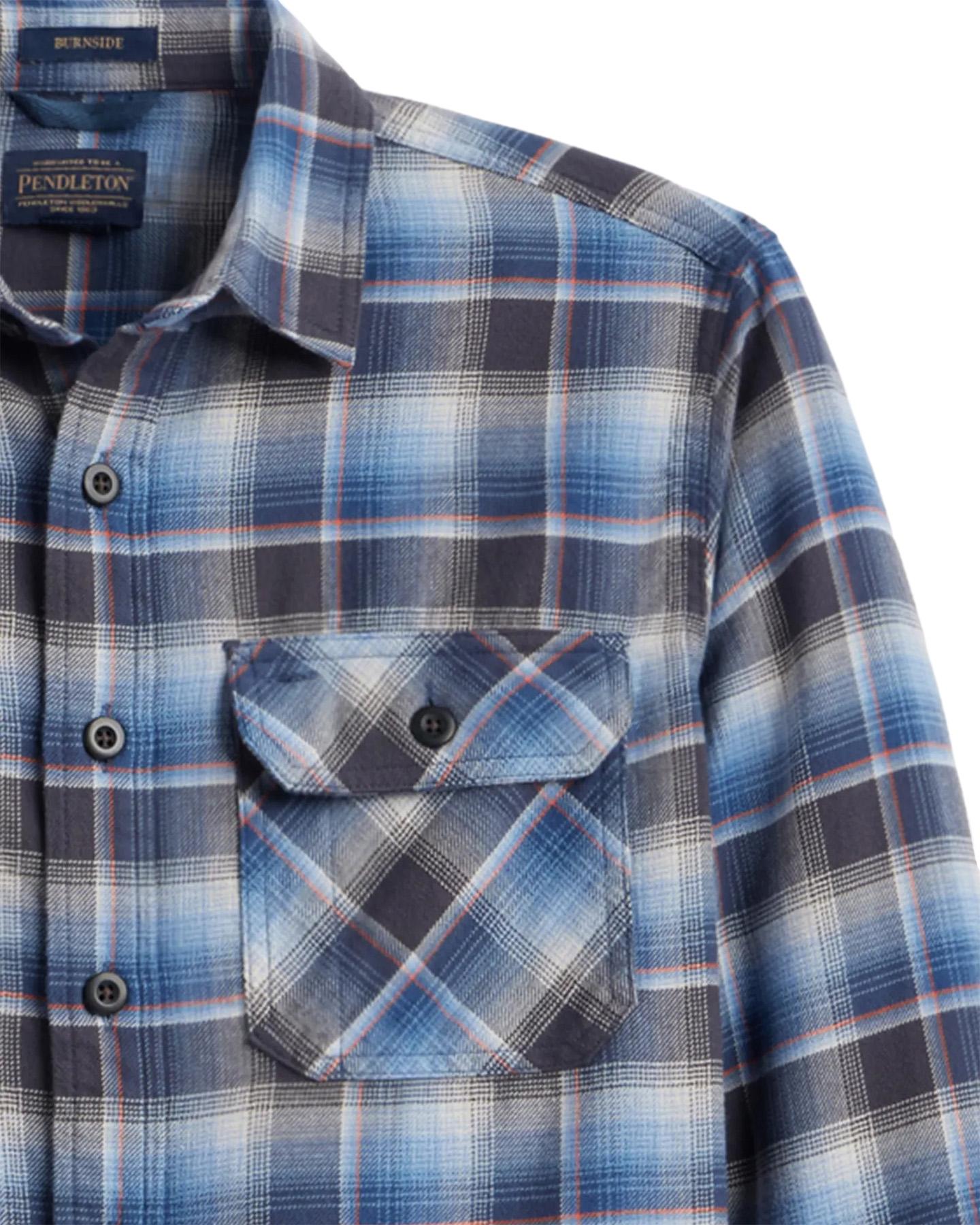 Numéro de l'image de la galerie de produits 2 pour le produit Chemise en flanelle à carreaux doublement brossée Burnside - Homme