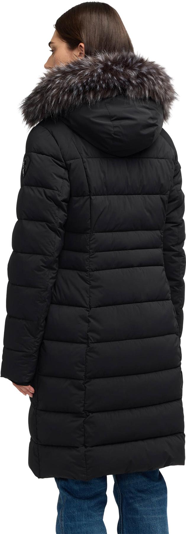 Product gallery image number 7 for product Venus Long Stretch Channel Quilted Puffer Jacket - Women's
