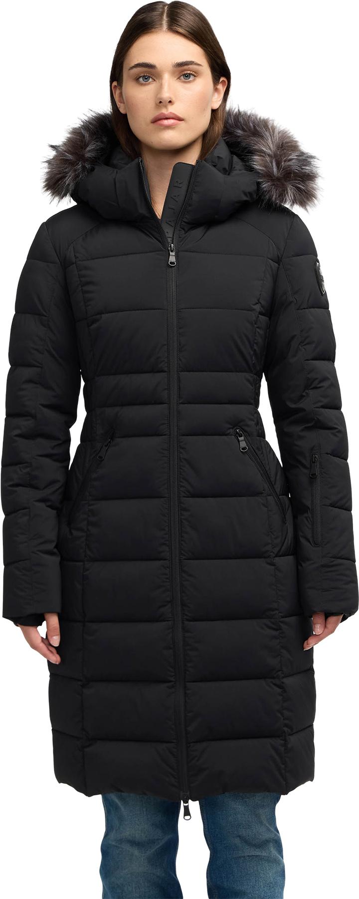 Product gallery image number 1 for product Venus Long Stretch Channel Quilted Puffer Jacket - Women's