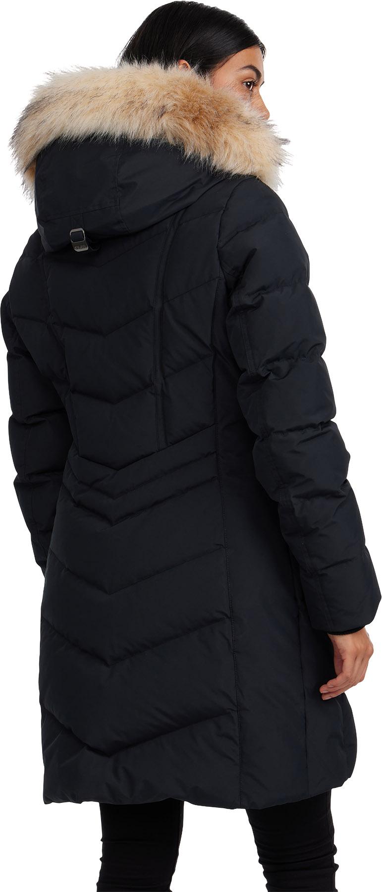 Product gallery image number 2 for product January Down Chevron Puffer Jacket with Detachable Hood Fur - Women's