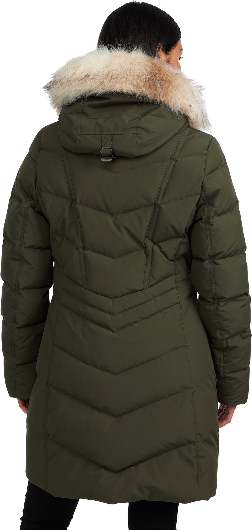 Product gallery image number 2 for product January Down Chevron Puffer Jacket with Detachable Hood Fur - Women's