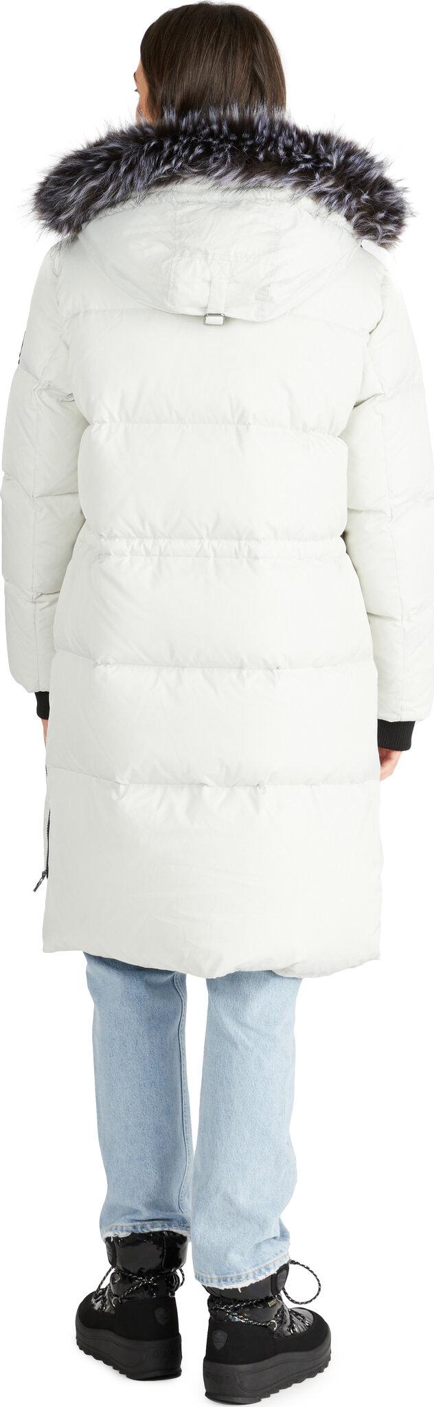 Product gallery image number 4 for product Reyna Long Puffer Coat with Detachable Faux Fur Trim and Hood - Women's
