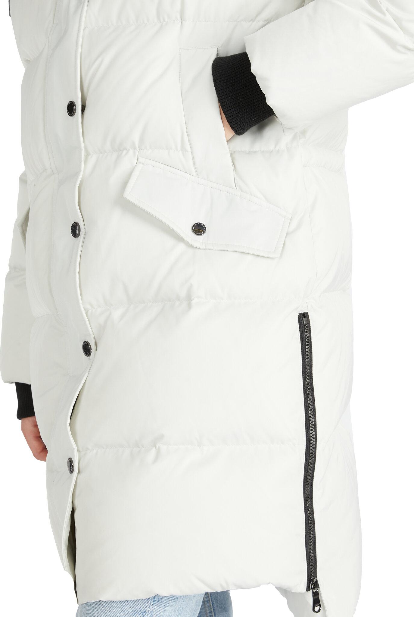 Product gallery image number 2 for product Reyna Long Puffer Coat with Detachable Faux Fur Trim and Hood - Women's
