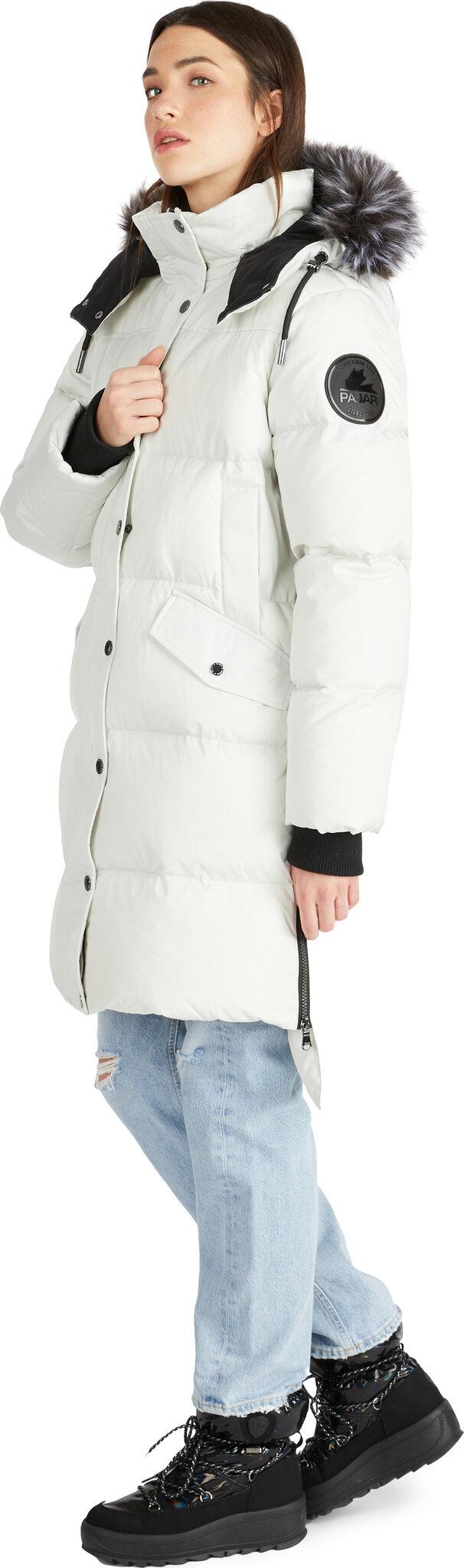 Product gallery image number 3 for product Reyna Long Puffer Coat with Detachable Faux Fur Trim and Hood - Women's