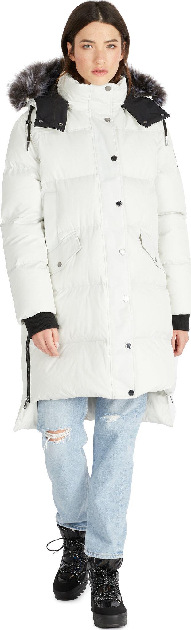 Product gallery image number 1 for product Reyna Long Puffer Coat with Detachable Faux Fur Trim and Hood - Women's