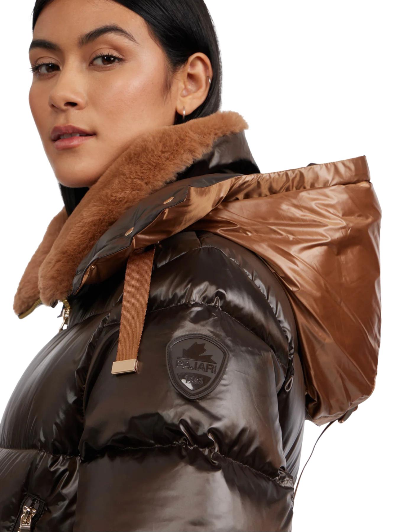 Product gallery image number 2 for product Lyra Channel Quilted Puffer Jacket with Detachable Hood - Women's