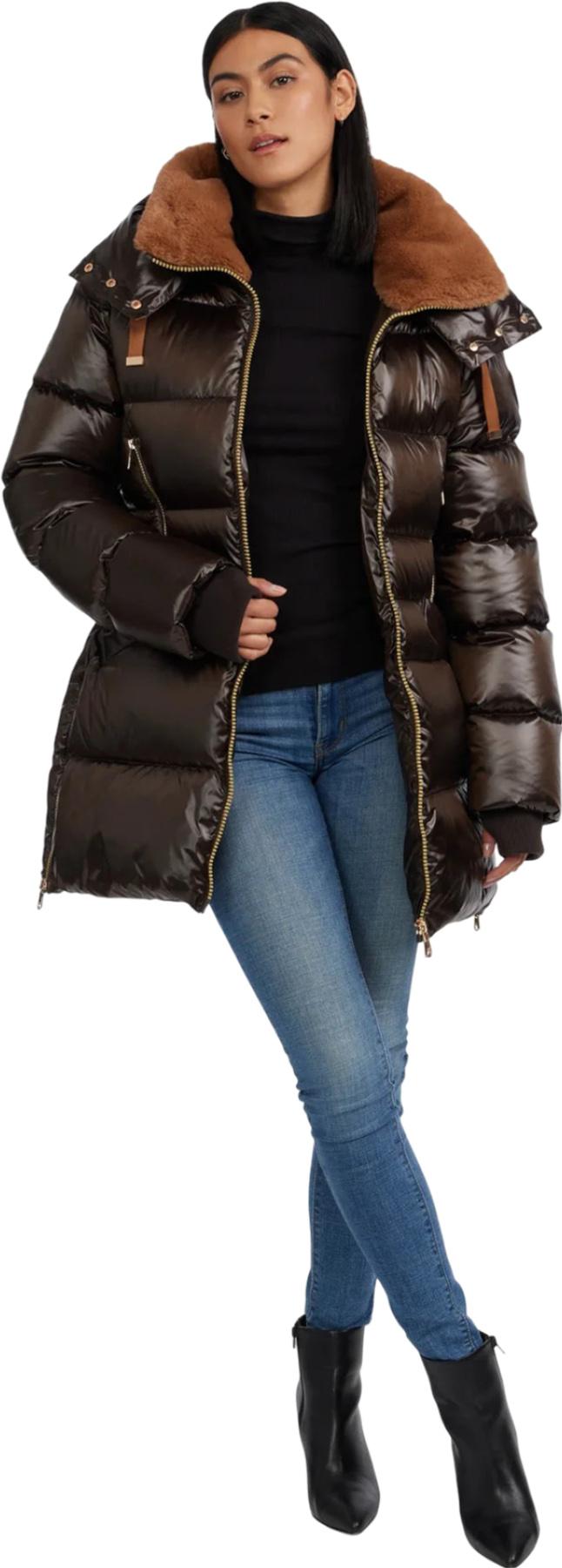Product gallery image number 4 for product Lyra Channel Quilted Puffer Jacket with Detachable Hood - Women's