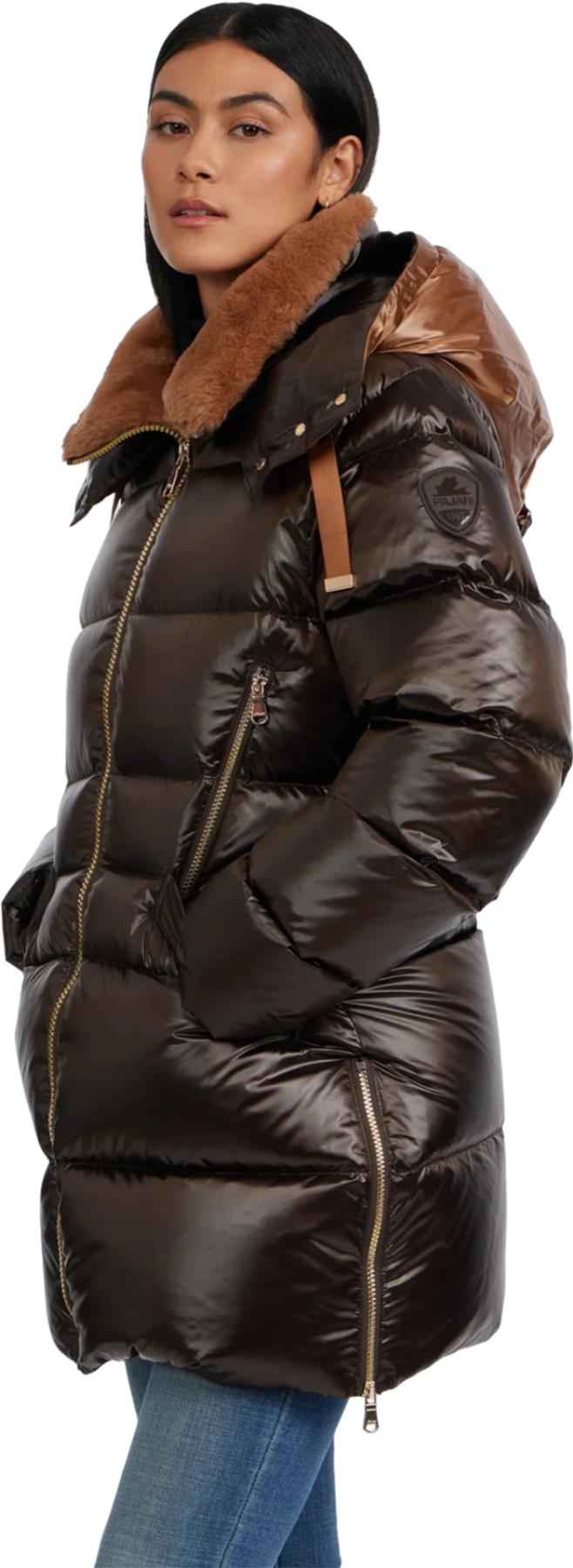 Product gallery image number 3 for product Lyra Channel Quilted Puffer Jacket with Detachable Hood - Women's