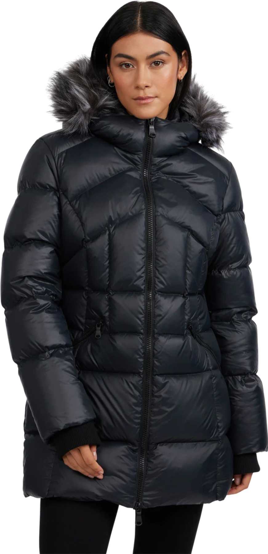 Product image for Ares Fixed Hood Puffer Jacket with Fixed Bib - Women's